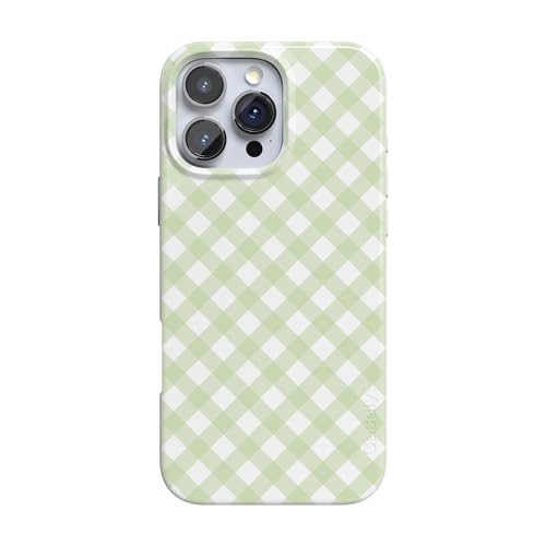 Casely iPhone 16 Pro Case | Mint Lattice | Sunday Best | Compatible with MagSafe | Classic Ultra Slim Design