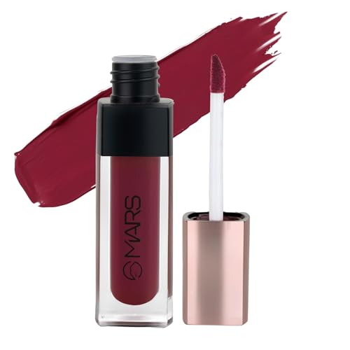 Image of Liquid Lipstick, Red, Matte Finish, Hydrating, Transfer-Proof, Smudge-Proof, Upto 12Hr Stay, Lightweight Mousse Formula, Doe Foot Applicator (LL20) (Rock Candy - 14)