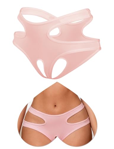 ohyeahlady Women Cutout Thong Panties Sexy Breathable Cheeky Bikini Briefs