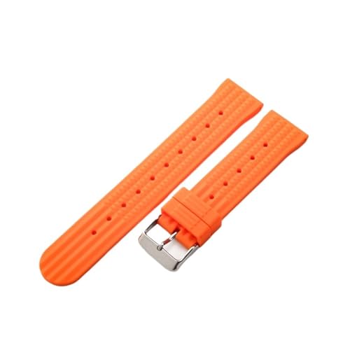 Bracelet de montre étanche en caoutchouc gaufré souple