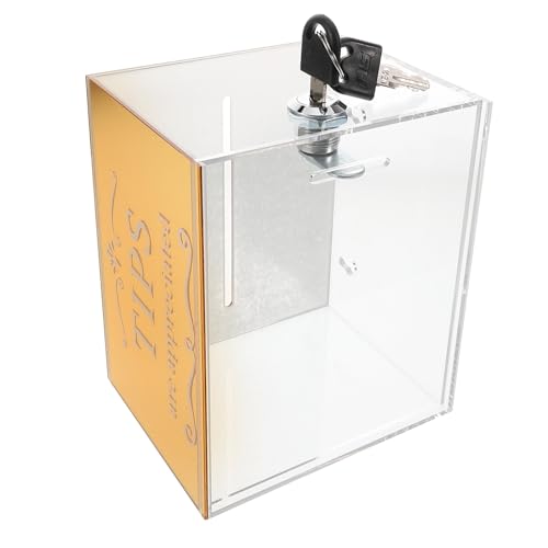 Boîte de Dons Acrylique de qualité supérieure avec finitions Or - 2
