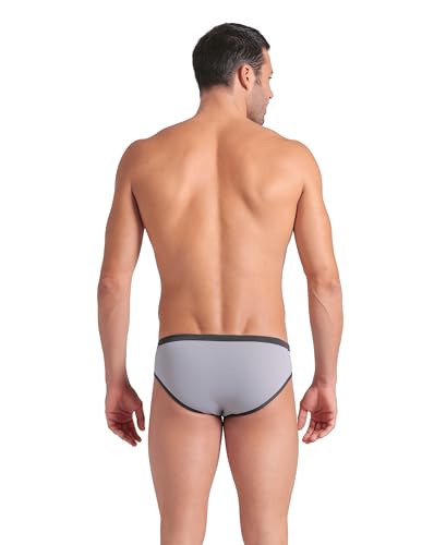Image of ARENA Men's Icons Solid Swim Briefs Professional Training Swimsuit Sports Trunk