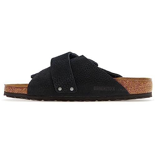 Preisvergleich Produktbild BIRKENSTOCK Unisex Kyoto Nubuck Leather Desert Buck Black Sandalen 43 EU