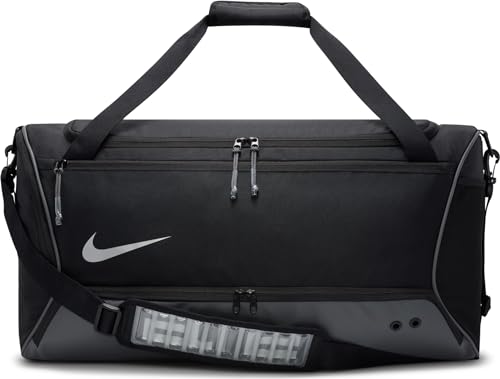 Nike ブラック リュック・バックパック DX9789-010 Nike Hoops Elite Duffel Bag (57L) DX9789-010 (BLACK/IRON