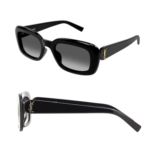 SAINT LAURENTSL SL M130 YSL Logo Oval Shape Sunglasses with eSHADES Luxury Eyewear Kit Bundle