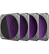 NEEWER Magnetic ND Filter Kit Compatible with DJI Action 2, 4 Pieces - ND8, ND16, ND32, ND64 Squa...