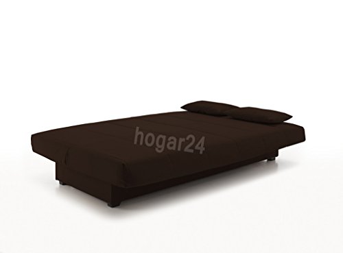 HOGAR24 ES - Sofa Cama Clic CLAC con ARCÓN DE ALMACENAJE Chocolate