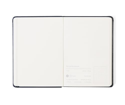 Image of A6 Lined Hardcover Notebook, 100 GSM Paper, Midnight Blue