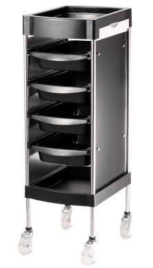 Carrito de Mantenimiento con Ruedas Profesional para Peluquería, Barbería, Perfumería, Cosméticos, Salón, Tienda de Tatuaje, Manicura y Pedicura.