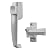 Wright Products V333 TIE-DOWN PUSH BUTTON Handle, ALUMINUM