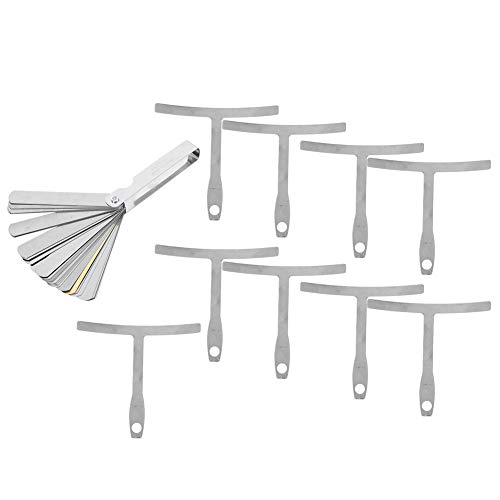 9Pcs Guitar Luthier Tools Set with Guitar String Radius Gauge Guitar Gap Gauge T-Shaped Ruler Measuring Tool Musical Instrument Accessories