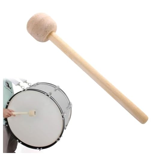 Mazo de Tambor, Palo de Tambor, Mazo de Bombo, Baquetas de Bombo, Baquetas, Baqueta Fieltro Lana, Mazos de Tambor de Bajo, Baquetas con Cabeza de Fieltro de Lana, Para Instrumento de Percusión