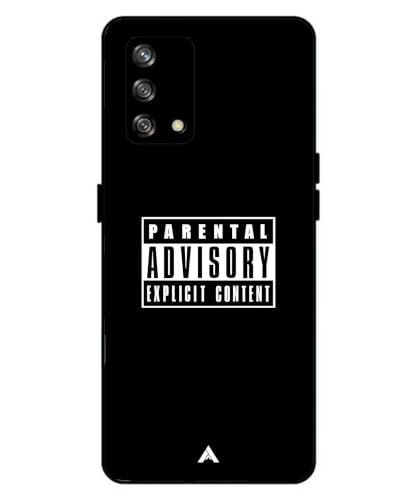 Image of Premium Explicit Case for Oppo F19 Soft-Touch Metal TPU Back Cover, Shockproof, Designer, Aesthetic Mobile Phone Case (Glossy Finish)