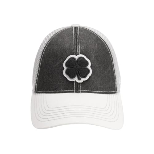 Black Clover Unisex Two Tone Vintage Mesh Sides Adjustable Snapba...