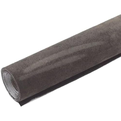 Ciel de toit voiture en daim noir marron 30x150cm pour garniture pavillon