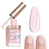 Nail Strengthener, 8 in 1 Pink Nail Hardener Extra Strong and Growth Quick Dry Nail Polish for Thin and Damaged Nails for Nails Repair Treatment Salon at Home 12ml