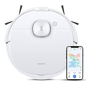 ECOVACS DEEBOT 2-in-1 Robotic Vacuum Cleaner, 2022 New Launch, Most Powerful Suction, Covers 2000+ Sq. Ft in One Charge, Advanced dToF Technology with OZMO Mopping (DEEBOT N8)