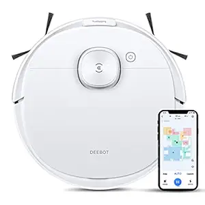ECOVACS DEEBOT N8 2-in-1 Robotic Vacuum Cleaner, 2022 New Launch, Most Powerful Suction, Covers 2000+ Sq. Ft in One Charge, Advanced dToF Technology with OZMO Mopping (DEEBOT N8), White