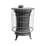 EIDER BIOMASA Estufa de Leña RÚSTICA EXTERIORES – 10,94 kW – Rendimiento 78% – Hasta 213 m³ – Doble Combustión – Certificada CE