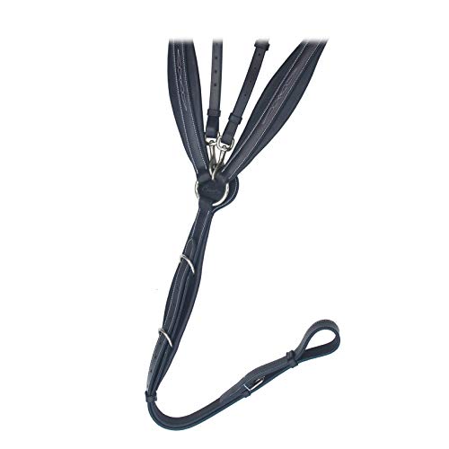 Exionpro EXION VT-332-SS-HAVANA-2001 Exion English Horse Breastplate Designer Stitched Soft Linned Anatomic Shaped thumb #1