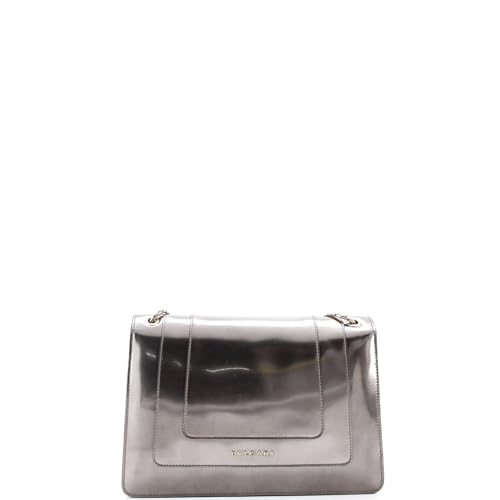 Pre-Loved Serpenti Forever Shoulder Bag Patent Medium, Metallic3