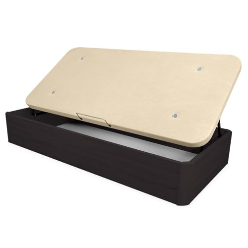 Homey - Canapé Abatible Apertura Lateral de Madera con Gran Capacidad, Espacioso, Transpirable y Resistente, Esquinas Redondeadas, 105 x 190, Wengué