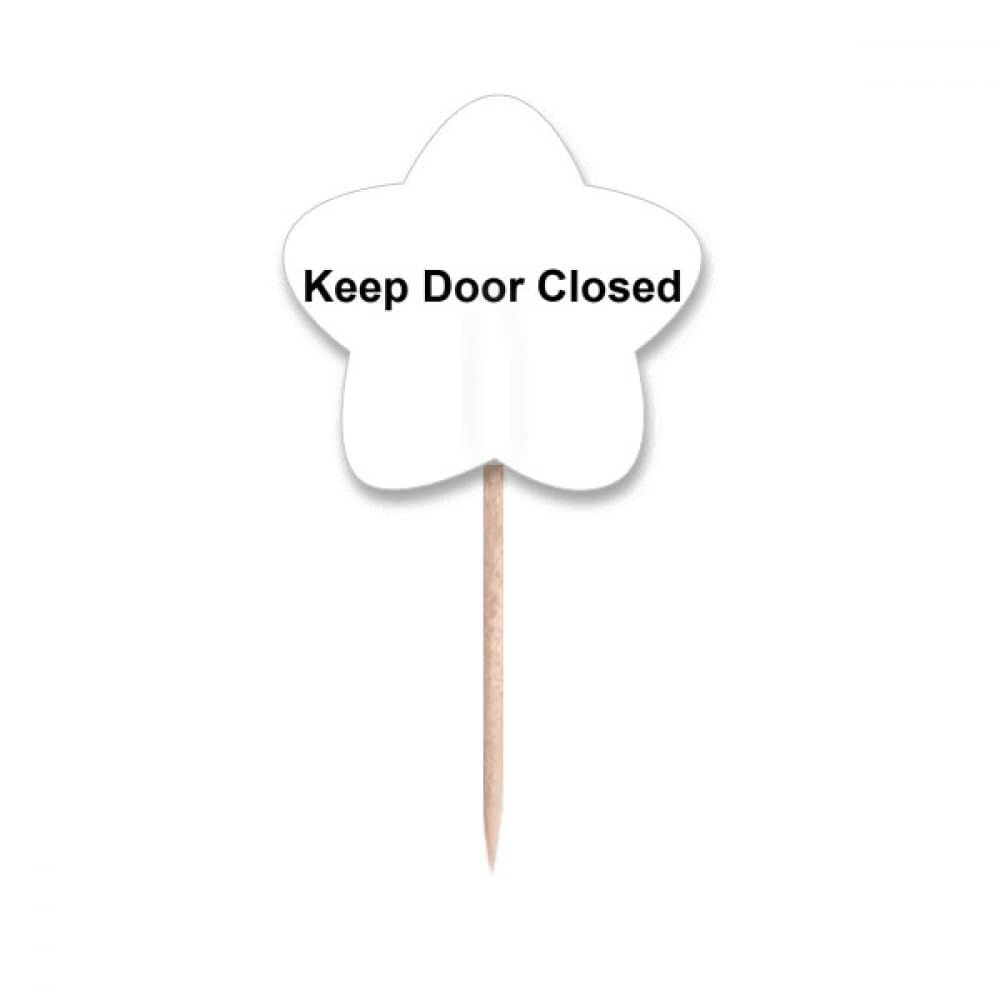 Cure-dents Keep Door Closed Noir en boîte de rangement design