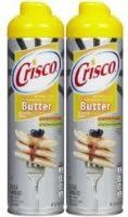 Crisco - Aerosol para cocinar mantequilla antiadherente, 6 onzas, paquete de 2