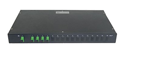 Pacsatsales Single Mode Fiber Optic Splitter - 1 X 4 Rack Mount Plc - Commercial Quality #TOP6