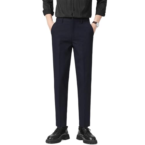 Men's Ankle Dress Pants Business Casual Drop Office Trousers Pants for Men