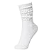 BRUBAKER Chaussettes unisexes pour fitness, yoga, gymnastique, bien-être 40 Blanc.