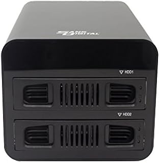 Sans Digital MobileRAID MR2UT6G 2-Bay RAID HDD Enclosure USB 3.1 GEN2/TYPE-C to SATA/RAID 0/1/JBOD