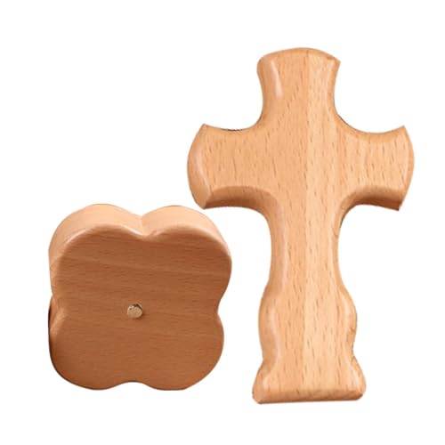 Générique Tenant croix | Small Beech Wood Comfort Crosses | Pocket tenant des croix, des ornements croisés, un charme de croix en bois portable, un cadeau religieux pour les et les adultes