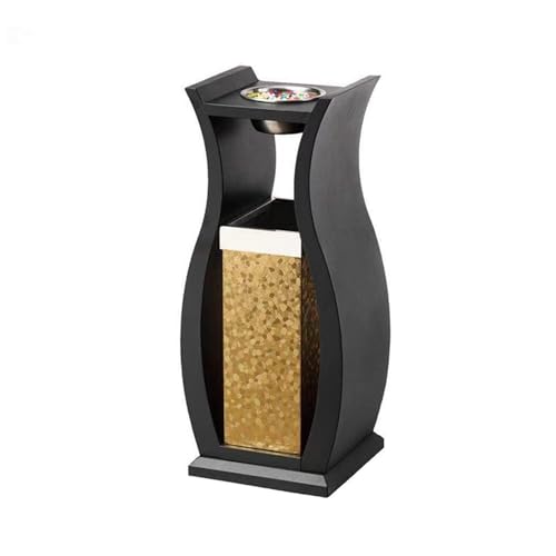 DFEDHF Garbage Cans Trash Can Vase Vertical Ashtray Stainless Steel Floor Ashtray Inner Bucket Garbage Can for Home, Office, Restaurant Elevator Entrance Outside Trash Bin(A-One Size)