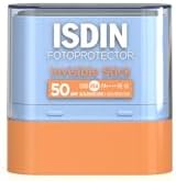 ISDIN Fotoprotector Invisible Stick SPF 50 - Invisible Sun Stick for Face & Sensitive Areas - Water & Sweat Resistant - Non-Sticky, No Shine, 10g