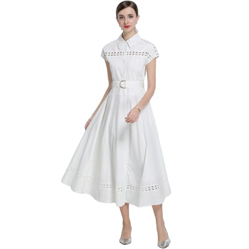 Robe longue avec ceinture pour femme ajustée élégante chic