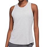 Nike Womens Dri-FIT One Luxe Fitted Tank Top Particle Grey/Heather Size Large