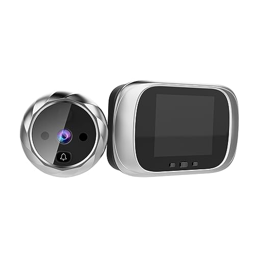 HOMSFOU 90grado Spioncino Della Porta Digitale Grandangolare Gradi Campanello Visivo Telecamera Di Sicurezza Campanello Per Porte Senza Batteria Memoria Integrata Scatto Automatico Design