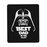 マウスパッド スクパッド デスクマット レーザーマウス対応 スターウォーズ ダースベイダー ゴム底 滑り止め 耐久性 良い おしゃれ かわいい 防水 光学式 ゲーム オフィス ブラック 7 X 8.6 In