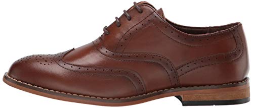 Stacy Adams Boy's Dunbar Wingtip Oxford, Cognac, 5.5 Big Kid #TOP7