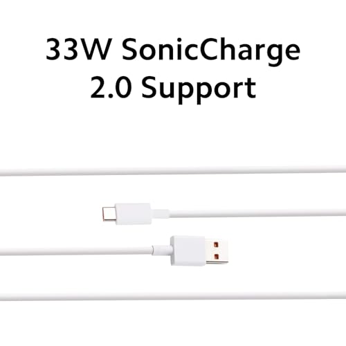Image of Mi Xiaomi 33W Fast Charging Cable USB C Quick Charge 4.0 Soniccharge Cord Compatible with Mi, Redmi, iPhone 15 Pro Samsung Galaxy Android Phone Laptop PD Charging Cable (White)