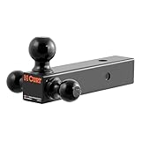 CURT 45651 Multi Ball Mount fits 1-7/8' 2' or 2-5/16' Couplers | Mounts on Trailer Hitches with a 2-1/2' x 2-1/2' Receiver Tube Opening | Allows for Quick Changes Between Ball Sizes
