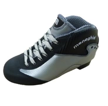 Botas Meneghini Wave Plata Negro para Hockey sobre Patines y Roller Derby