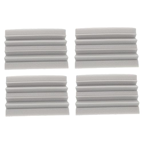 Toyvian 4pcs Paneles para Paredes Acústicas con Trampas de Graves para Esquinas Material Duradero de Esponja Fácil Instalación para KTV, Teatro y Estudios en Casa Gris miniatura 1