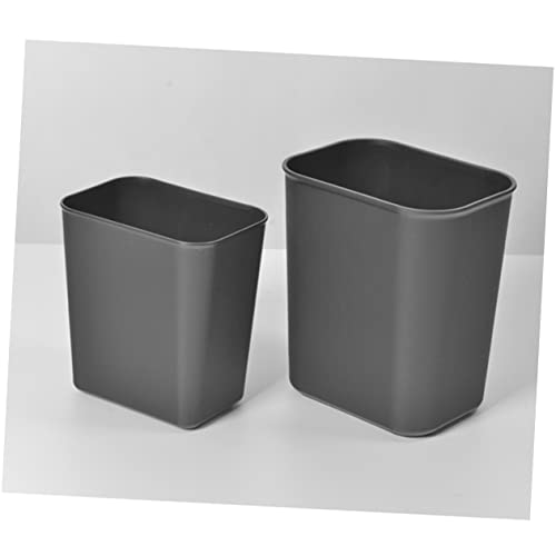 Caneca de basura rectangular negra Mobestech 2 piezas miniatura 4