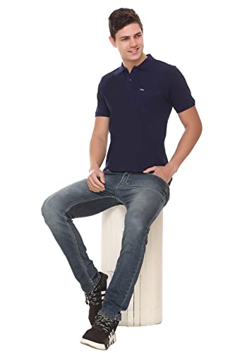Image of Half Cotton Polo T Shirt for Man with Pocket - Regular Fit Mens Collar Tshirt
