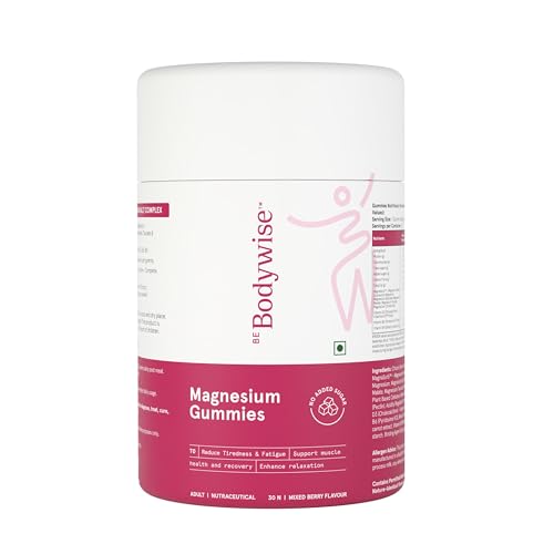Image of Be Bodywise 5 in 1 Magnesium Glycinate Supplement For Improved Sleep | 15 Days Pack | 400 mg Magnesium Glycinate with Malate and other Salts Complex | Higher Absorption Relieves Stress, Supports Muscle Recovery & Bone Health | Non Habit Forming