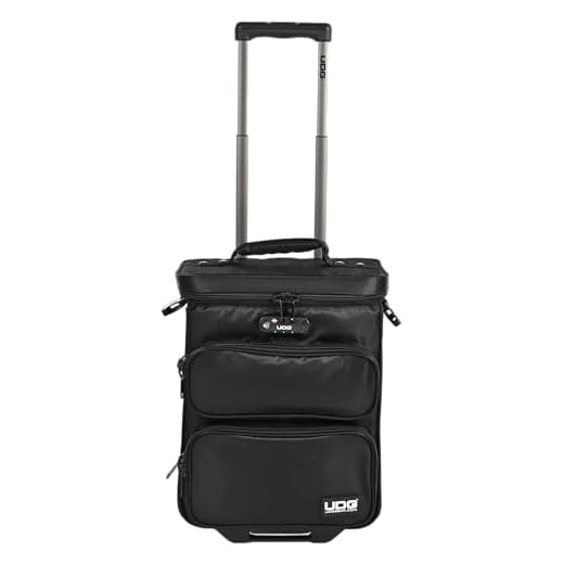 UDG U9880BL/OR Digital - Maletín con ruedas para dj, color negro y naranja