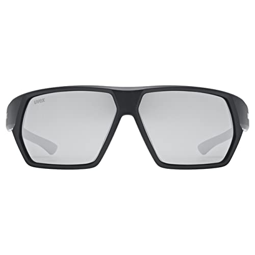 Uvex Unisex-Adult, sportstyle 238 sports glasses, black mat/mirror silver, one size - Image 2