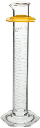 Image of Kimax 20026-50 Glass Certified Class A Graduated Cylinder, 50mL Capacity, 3 - 50mL Graduation Interval (Case of 6)